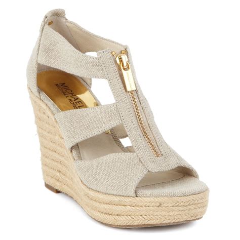 michael kors damita platform|Damita Linen Wedge .